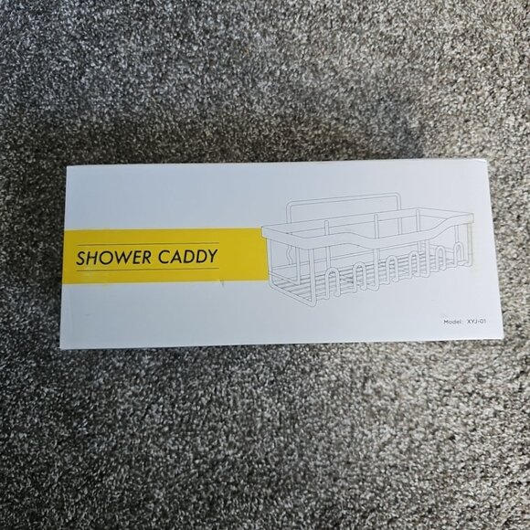 Stainless Steel Shower Caddy Model XYJ-01 - Adhesive Mounting for Bath/Kitchen - Picture 3 of 5